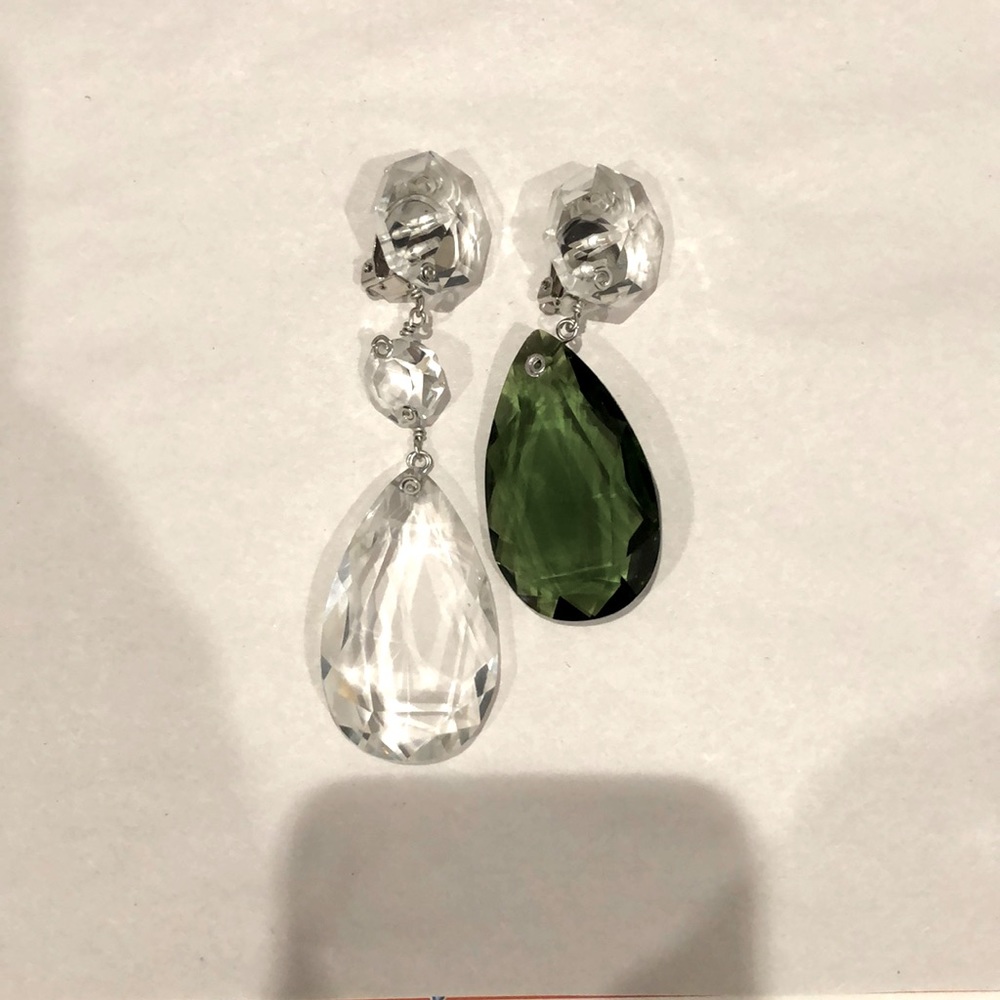 Tory Burch asymmetric clip-on earrings